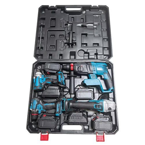 Cordless Hammer Drill Portable Hand Held Lithium Battery Power Tool Set Mini Drill Machine OEM Plastic Material Pickaxe Sander