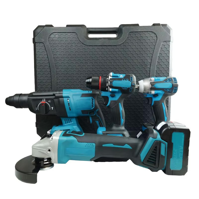 Cordless Hammer Drill Portable Hand Held Lithium Battery Power Tool Set Mini Drill Machine OEM Plastic Material Pickaxe Sander